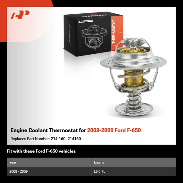 Engine Coolant Thermostat for 2008-2009 Ford F-650