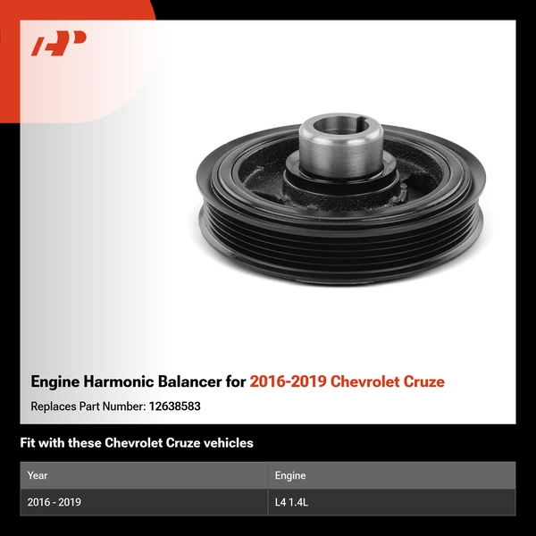 Engine Harmonic Balancer for 2016-2019 Chevrolet Cruze