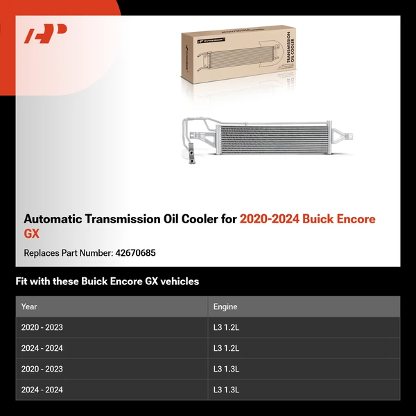 Automatic Transmission Oil Cooler for 2020-2024 Buick Encore GX