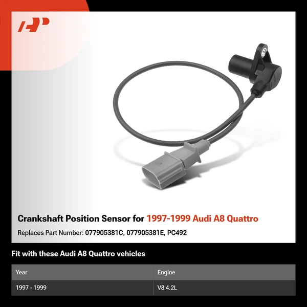 Crankshaft Position Sensor for 1997-1999 Audi A8 Quattro