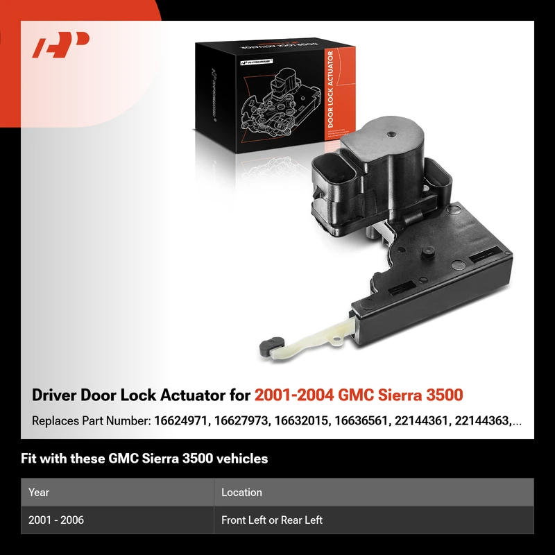 Driver Door Lock Actuator for 2001-2004 GMC Sierra 3500
