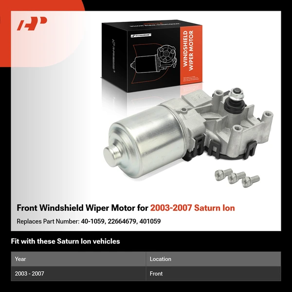 Front Windshield Wiper Motor for 2003-2007 Saturn Ion