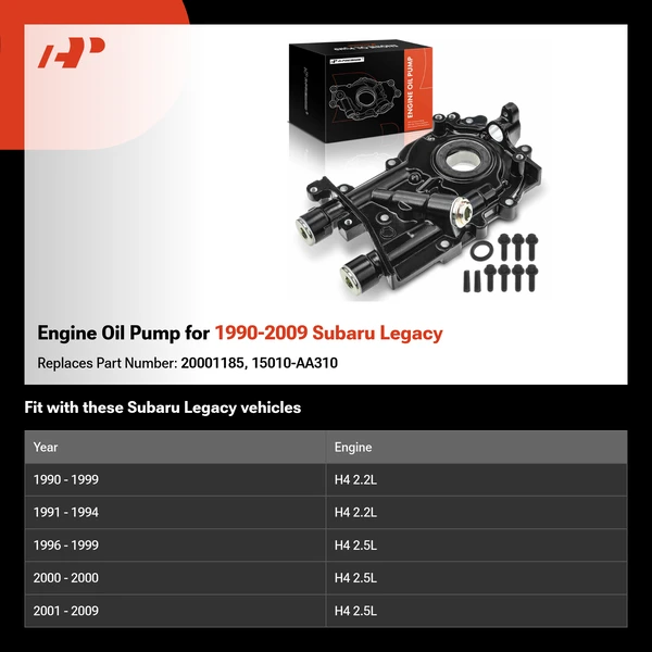 Engine Oil Pump for 1990-2009 Subaru Legacy