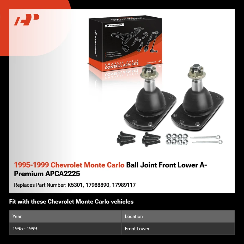 1995-1999 Chevrolet Monte Carlo Ball Joint Front Lower A-Premium APCA2225