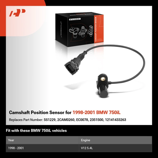 Camshaft Position Sensor for 1998-2001 BMW 750iL