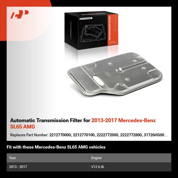 Automatic Transmission Filter for 2013-2017 Mercedes-Benz SL65 AMG