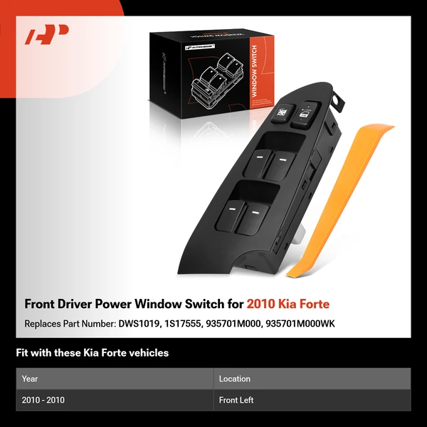 Front Driver Power Window Switch for 2010 Kia Forte