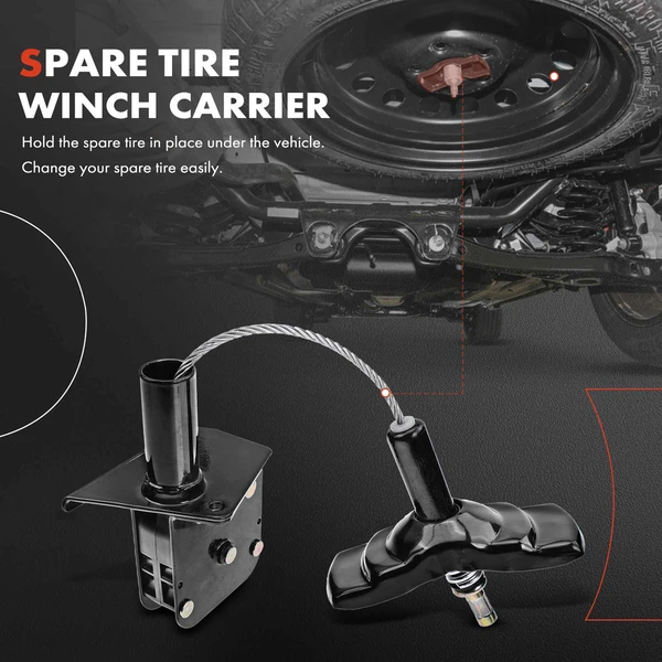 Spare Tire Winch Carrier Hoist for Dodge Ram 1500 2006 2007 2008 Pickup