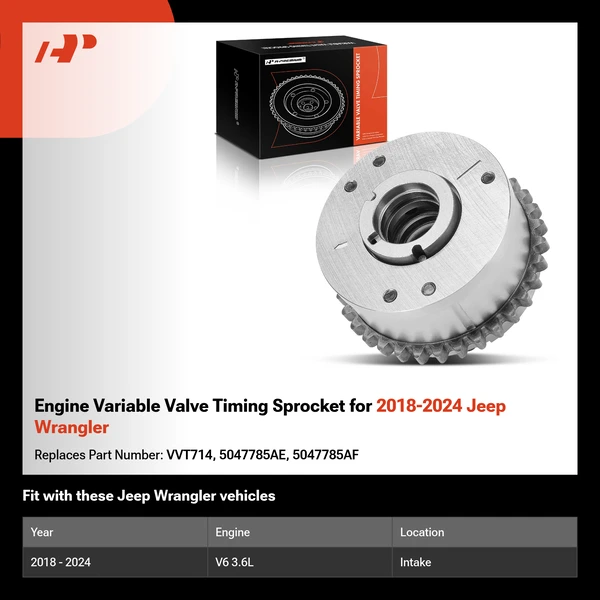 Engine Variable Valve Timing Sprocket for 2018-2024 Jeep Wrangler