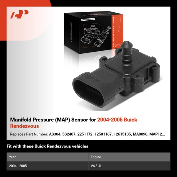 Manifold Pressure (MAP) Sensor for 2004-2005 Buick Rendezvous
