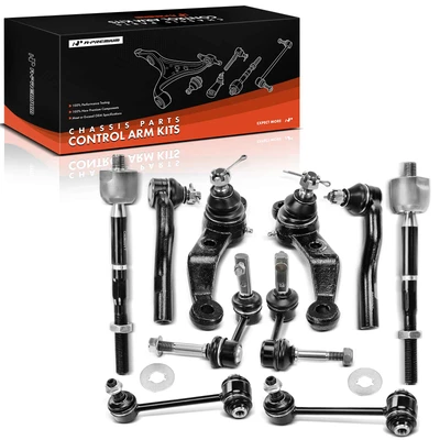 10 Pcs Tie Rod End & Ball Joint & Sway Bar Link