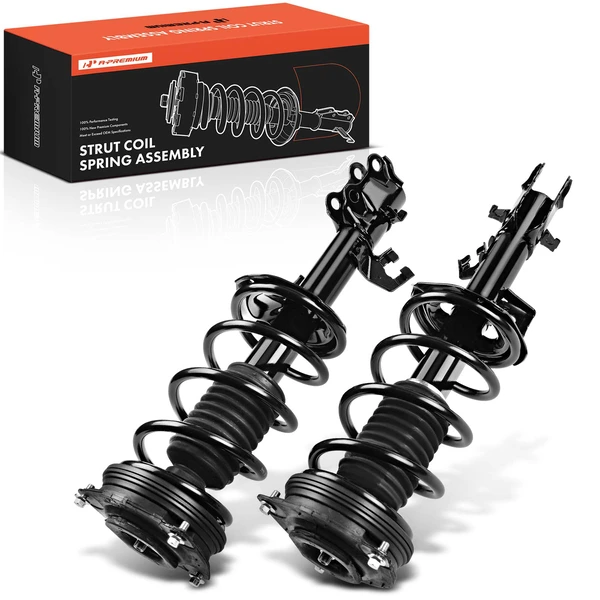 2007-2012 Nissan Versa 2-Pc Strut and Coil Spring Assembly Set Front Driver & Passenger A-Premium APSA0433