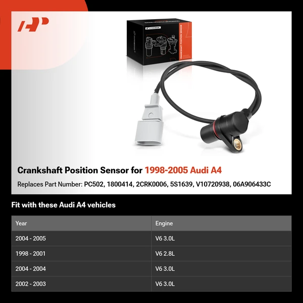 Crankshaft Position Sensor for 1998-2005 Audi A4