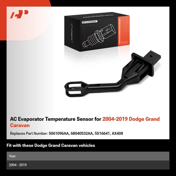 AC Evaporator Temperature Sensor for 2004-2019 Dodge Grand Caravan