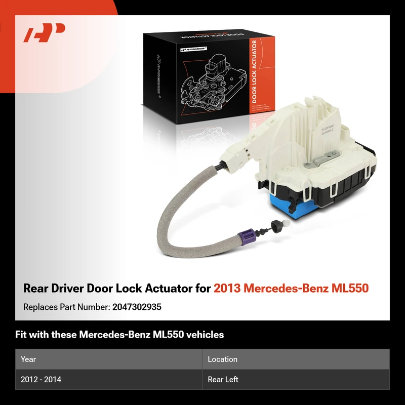Rear Driver Door Lock Actuator for 2013 Mercedes-Benz ML550