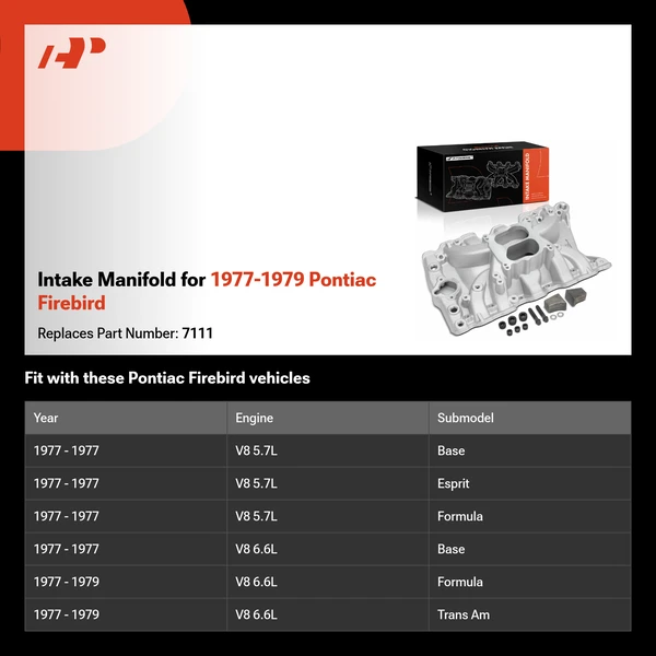 Intake Manifold for 1977-1979 Pontiac Firebird