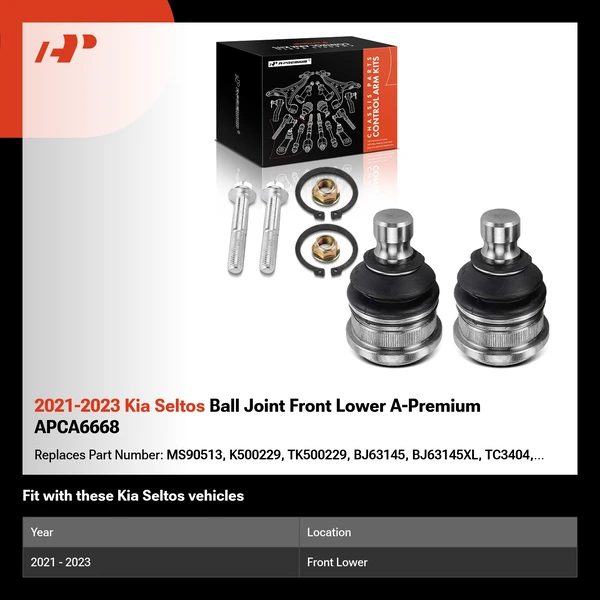 2021-2023 Kia Seltos Ball Joint Front Lower A-Premium APCA6668