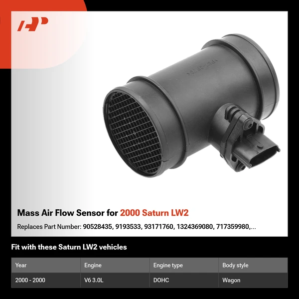 Mass Air Flow Sensor for 2000 Saturn LW2