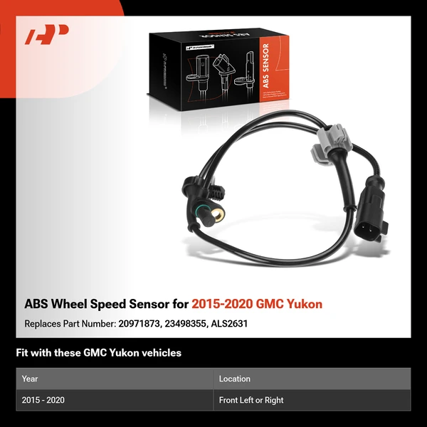 ABS Wheel Speed Sensor for 2015-2020 GMC Yukon