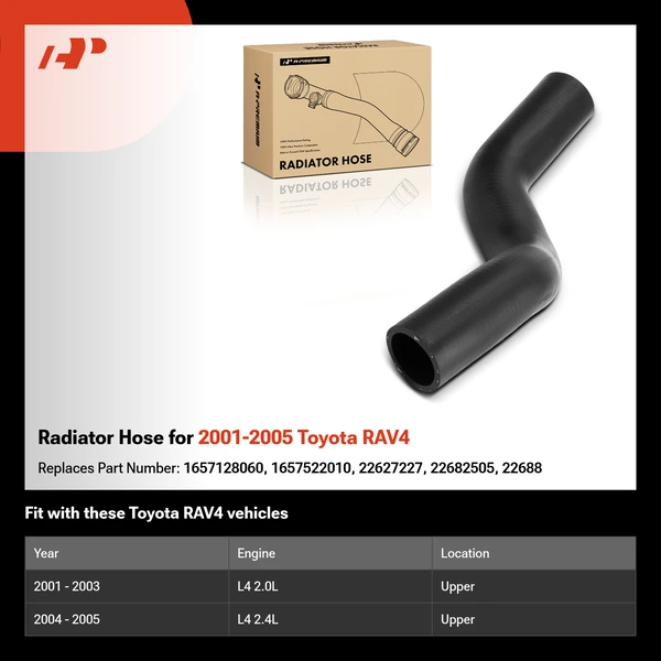 Radiator Hose for 2001-2005 Toyota RAV4
