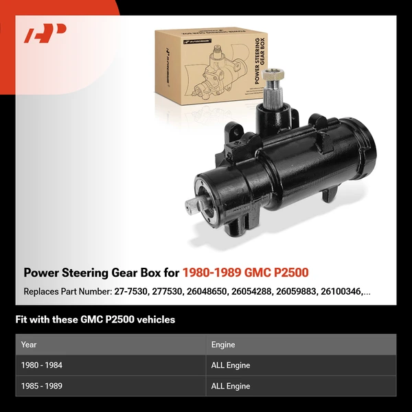 Power Steering Gear Box for 1980-1989 GMC P2500