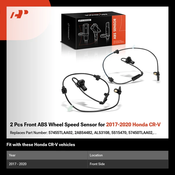 2 Pcs Front ABS Wheel Speed Sensor for 2017-2020 Honda CR-V