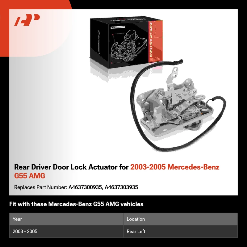 Rear Driver Door Lock Actuator for 2003-2005 Mercedes-Benz G55 AMG