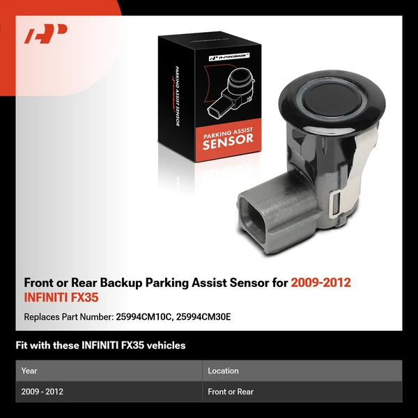 Front or Rear Backup Parking Assist Sensor for 2009-2012 INFINITI FX35