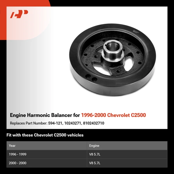 Engine Harmonic Balancer for 1996-2000 Chevrolet C2500
