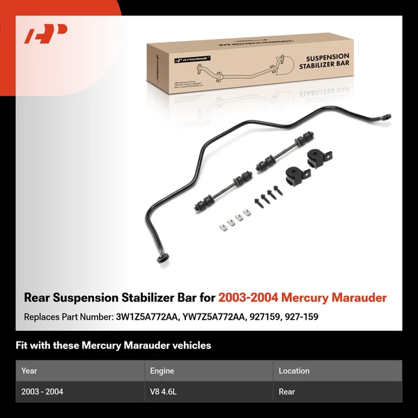 Rear Suspension Stabilizer Bar for 2003-2004 Mercury Marauder