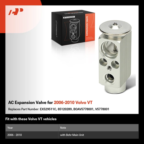 AC Expansion Valve for 2006-2010 Volvo VT