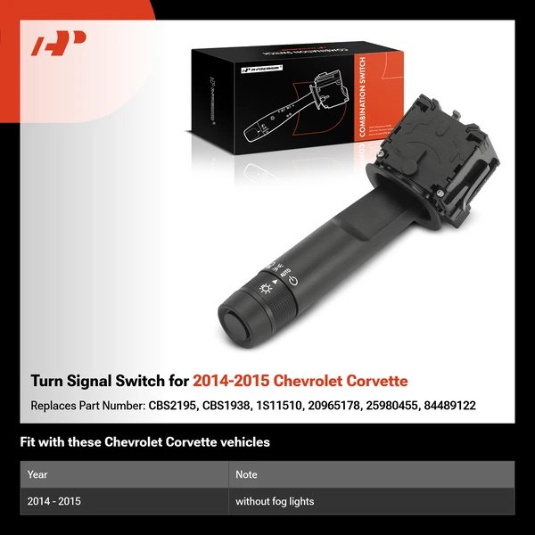 Turn Signal Switch for 2014-2015 Chevrolet Corvette