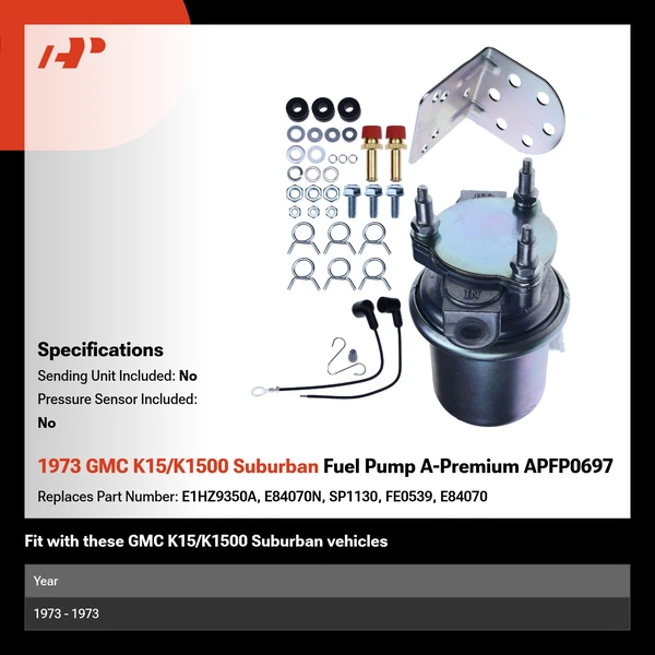 1973 GMC K15/K1500 Suburban Fuel Pump A-Premium APFP0697