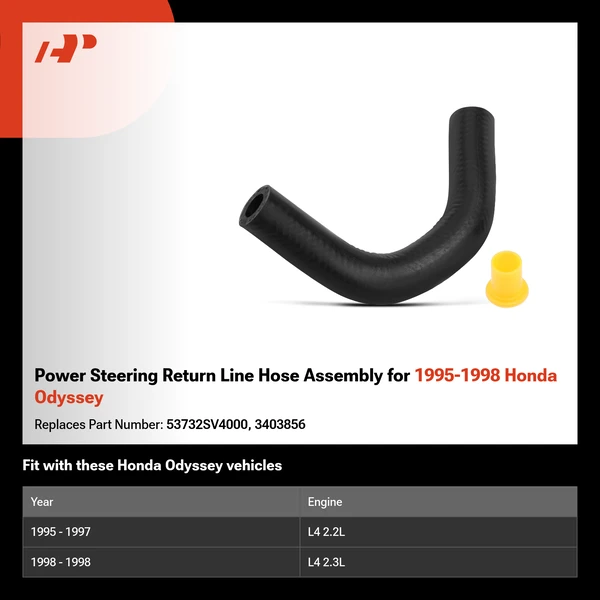 Power Steering Return Line Hose Assembly for 1995-1998 Honda Odyssey