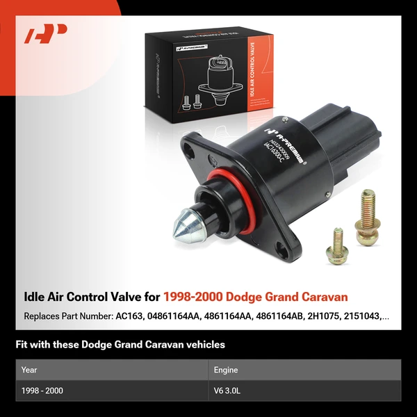 Idle Air Control Valve for 1998-2000 Dodge Grand Caravan