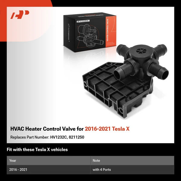 HVAC Heater Control Valve for 2016-2021 Tesla X