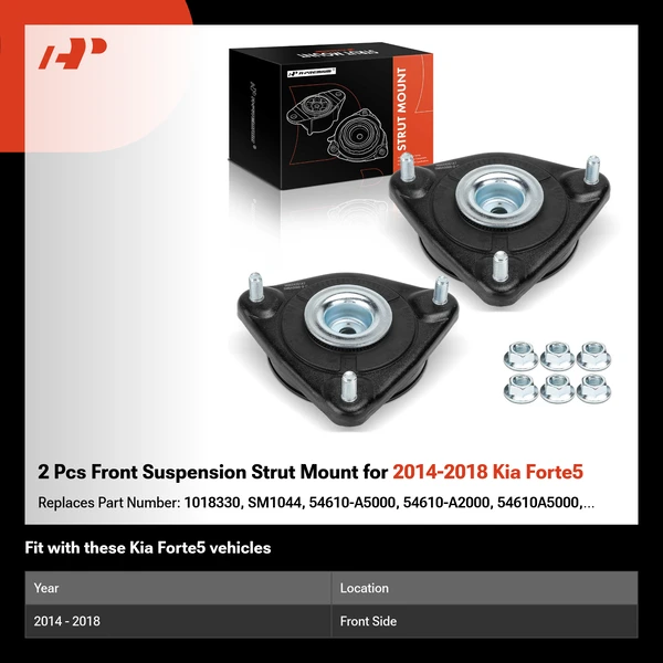 2 Pcs Front Suspension Strut Mount for 2014-2018 Kia Forte5