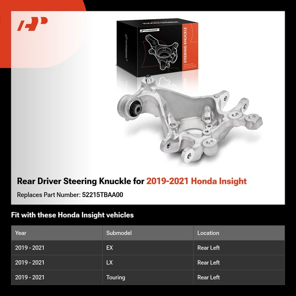 Rear Driver Steering Knuckle for 2019-2021 Honda Insight