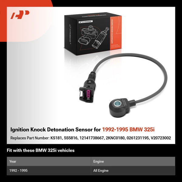Ignition Knock Detonation Sensor for 1992-1995 BMW 325i