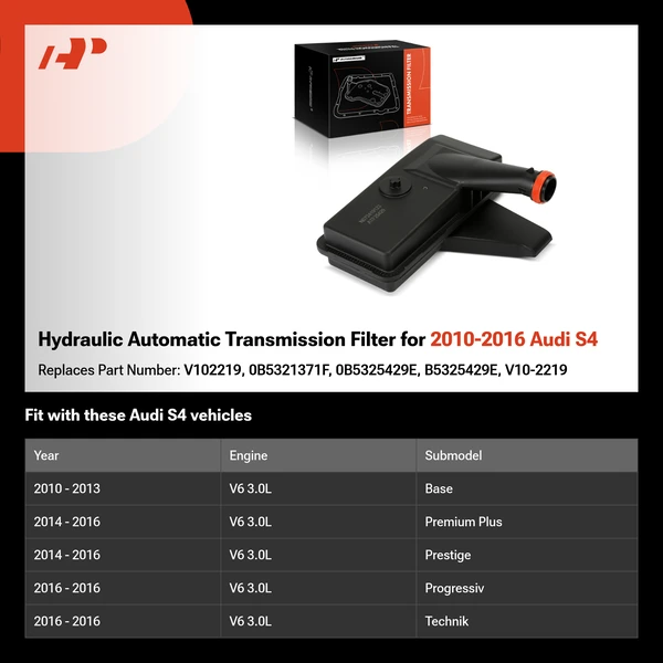 Hydraulic Automatic Transmission Filter for 2010-2016 Audi S4