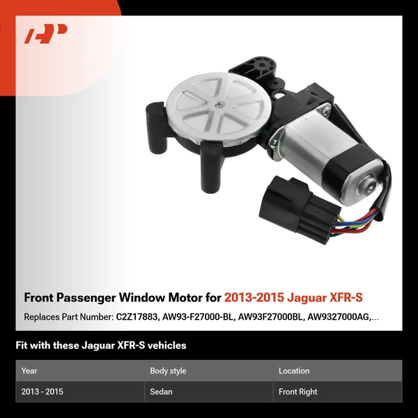 Front Passenger Window Motor for 2013-2015 Jaguar XFR-S