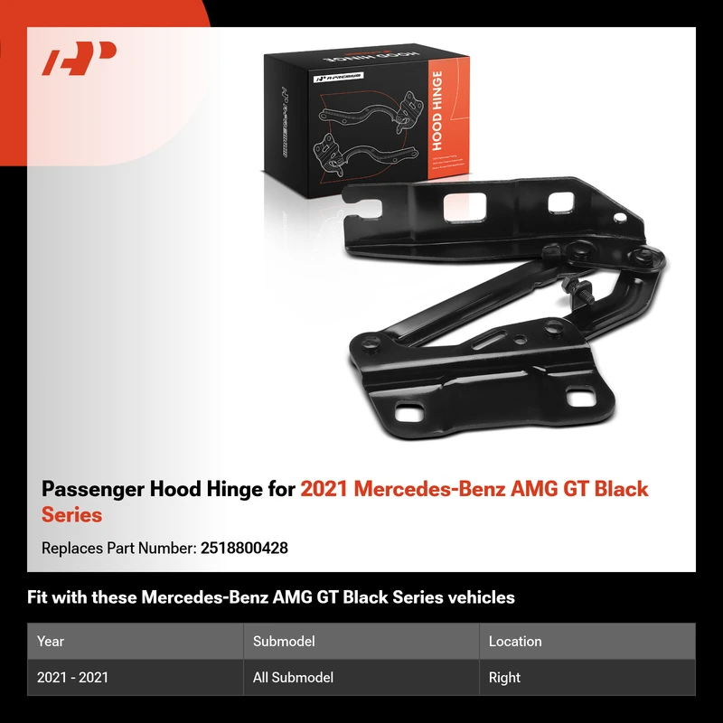 Passenger Hood Hinge for 2021 Mercedes-Benz AMG GT Black Series