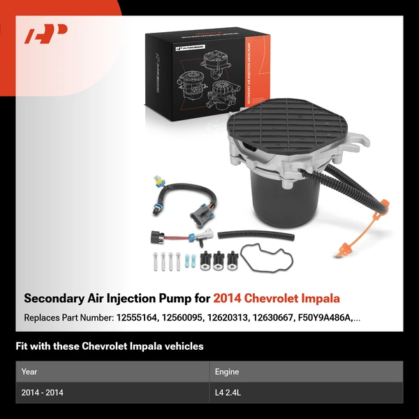 Secondary Air Injection Pump for 2014 Chevrolet Impala