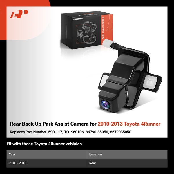 Rear Back Up Park Assist Camera for 2010-2013 Toyota 4Runner