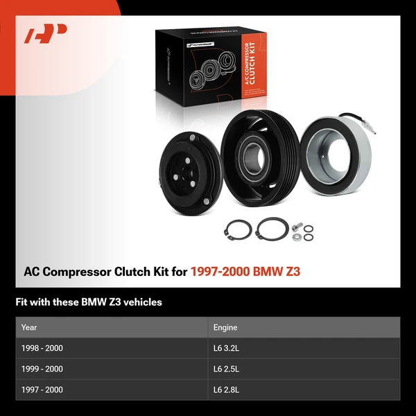 AC Compressor Clutch Kit for 1997-2000 BMW Z3