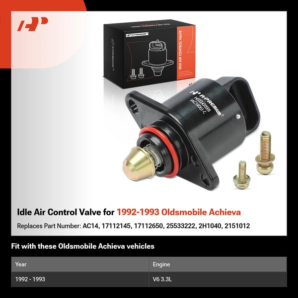 Idle Air Control Valve for 1992-1993 Oldsmobile Achieva