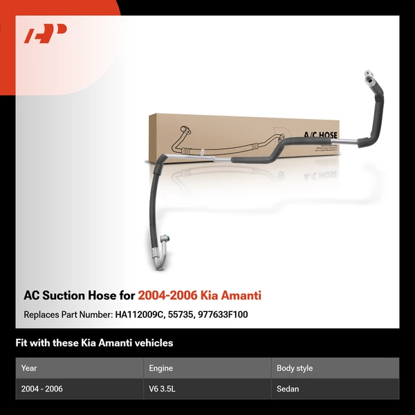 AC Suction Hose for 2004-2006 Kia Amanti