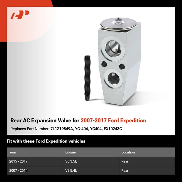 Rear AC Expansion Valve for 2007-2017 Ford Expedition