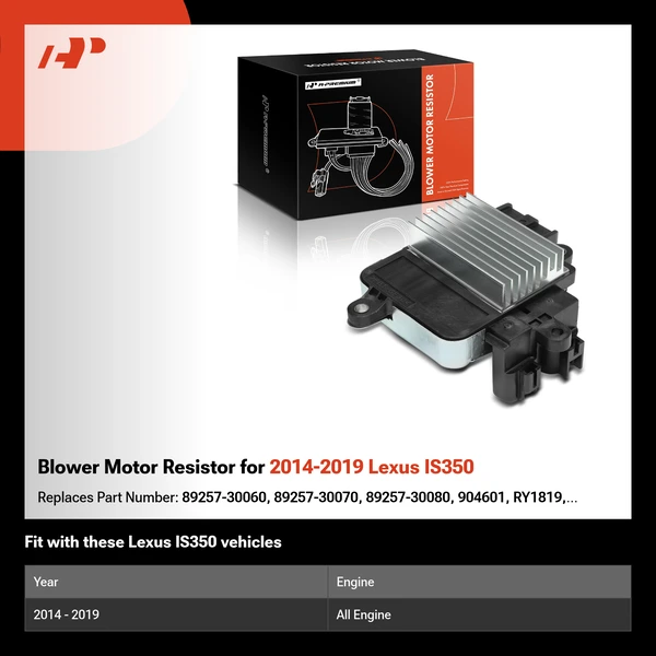 Blower Motor Resistor for 2014-2019 Lexus IS350