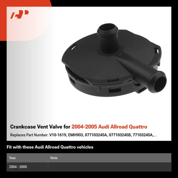 Crankcase Vent Valve for 2004-2005 Audi Allroad Quattro
